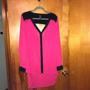 Torrid Hot Pink Blouse Size 3